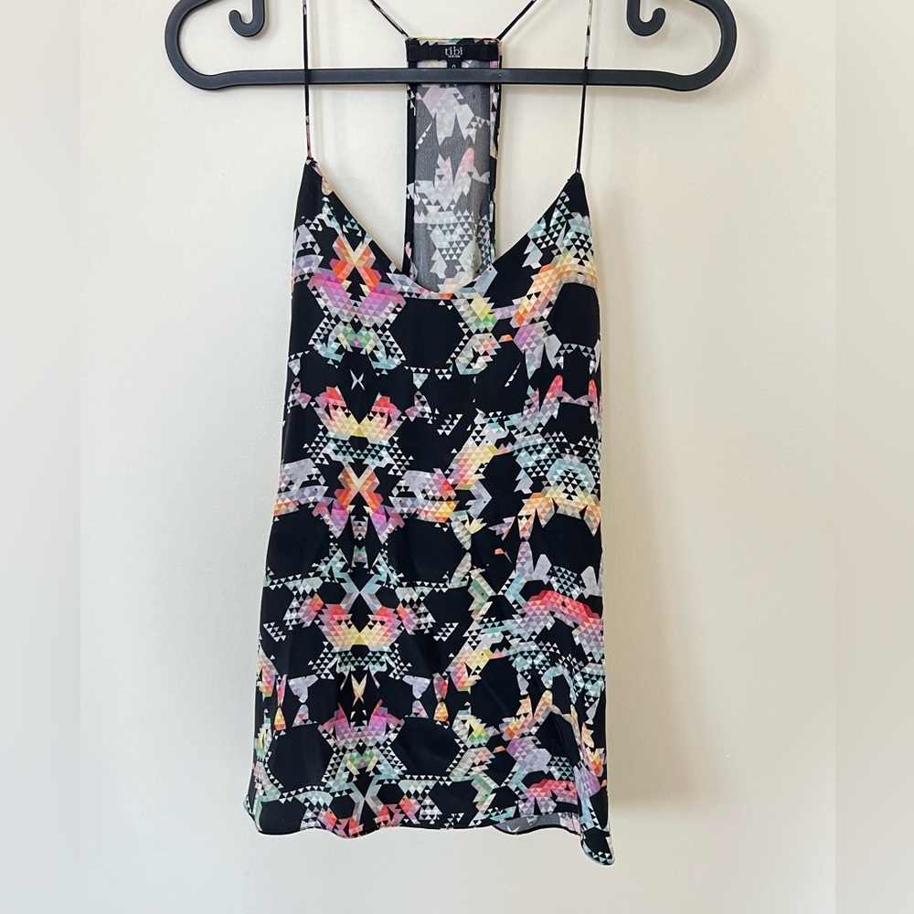 Brand Tibi multicolored honeycomb design tank top ✨